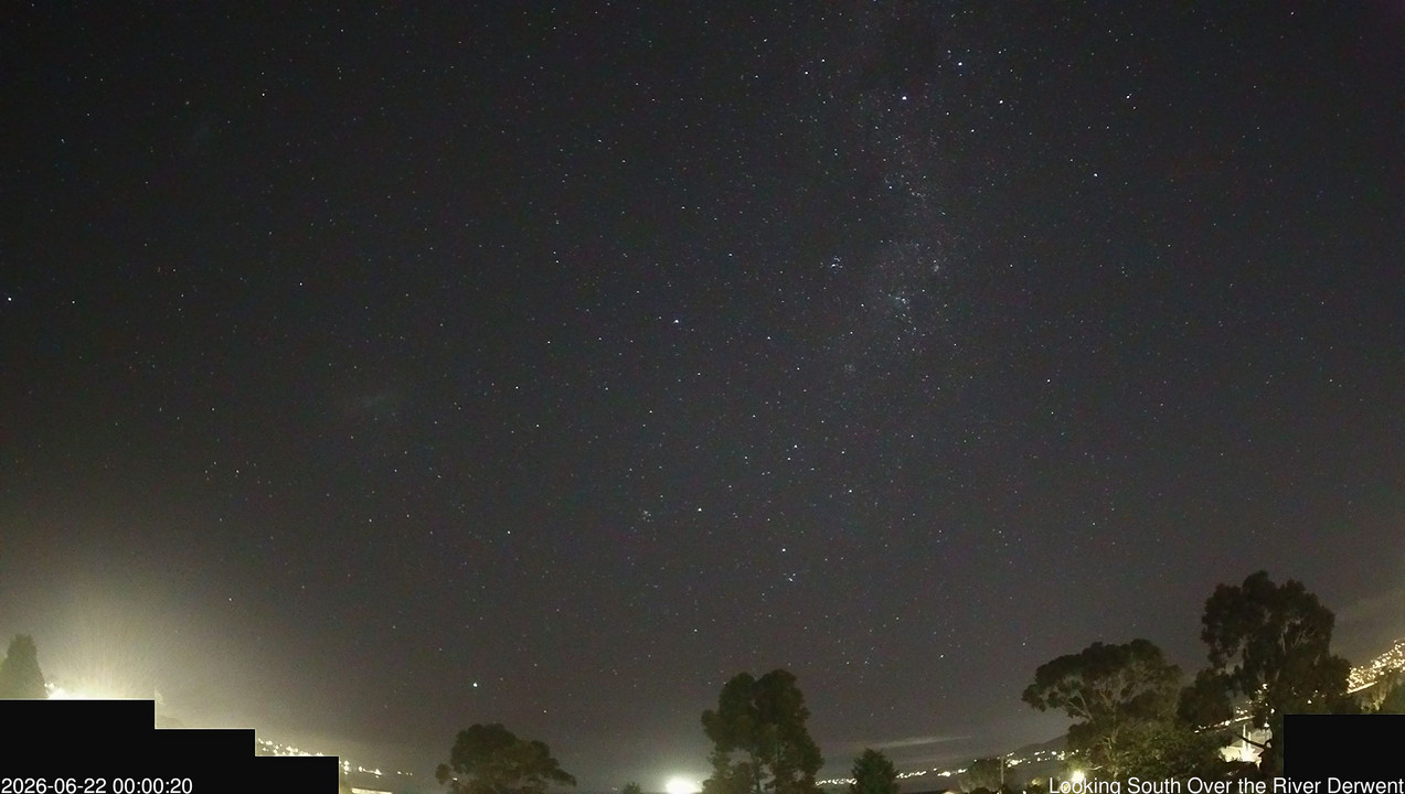 time-lapse frame, Aurora Cam Tasmania webcam
