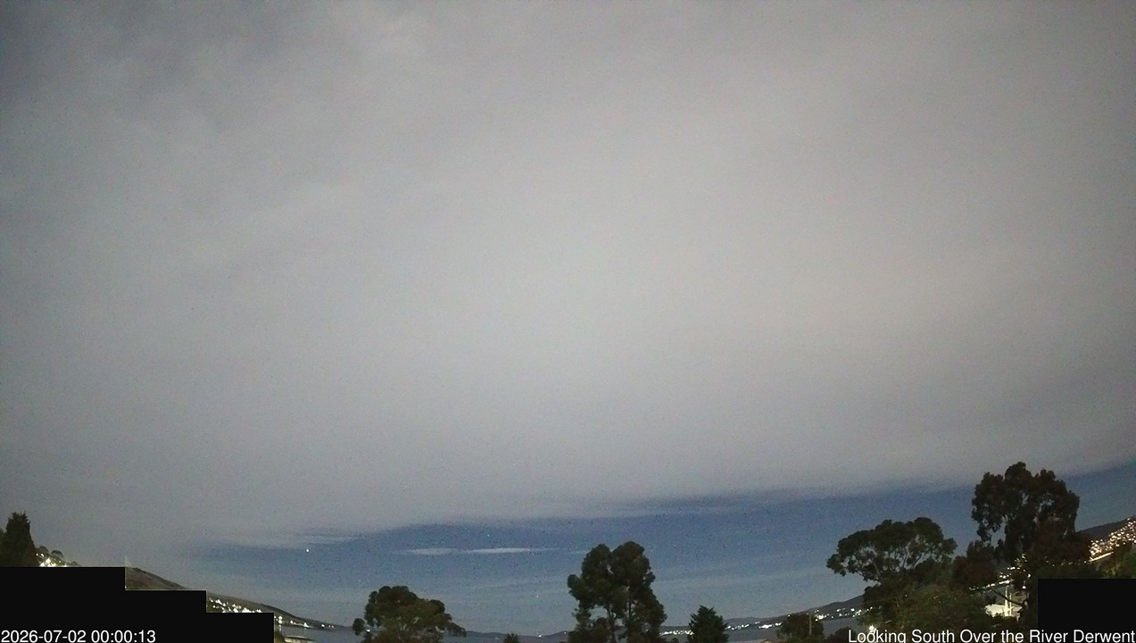 time-lapse frame, Aurora Cam Tasmania webcam