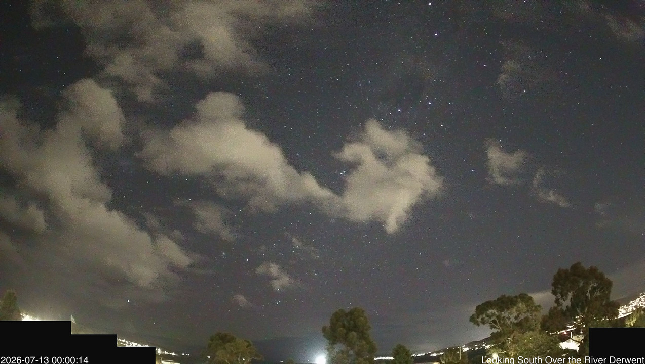 time-lapse frame, Aurora Cam Tasmania webcam