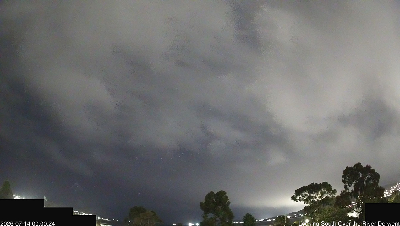 time-lapse frame, Aurora Cam Tasmania webcam