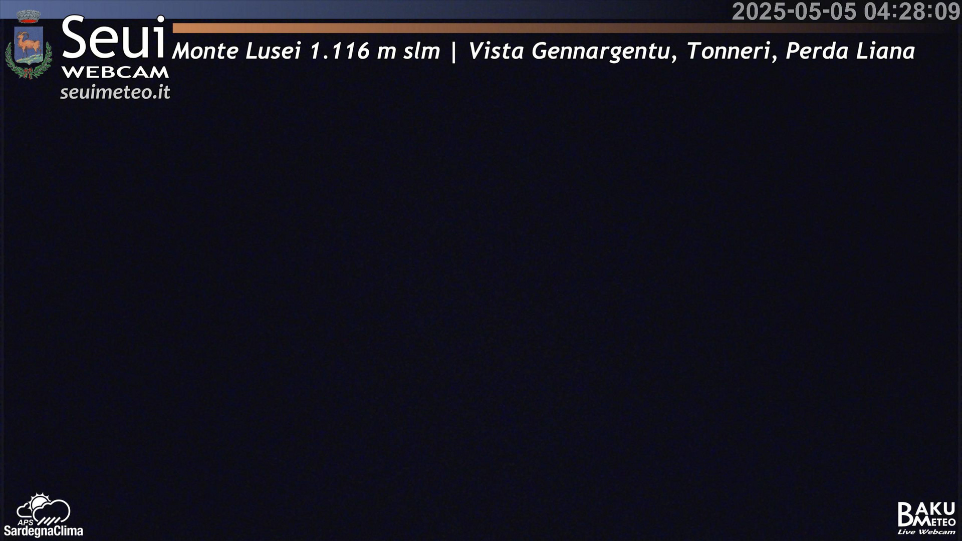 time-lapse frame, Monte Lusei Panoramica webcam