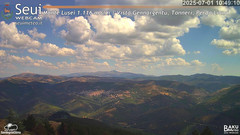 view from Monte Lusei Panoramica on 2025-07-01