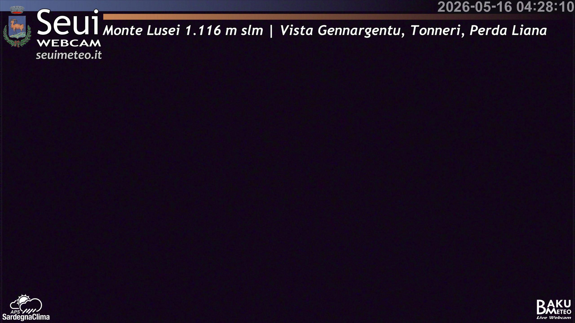 time-lapse frame, Monte Lusei Panoramica webcam