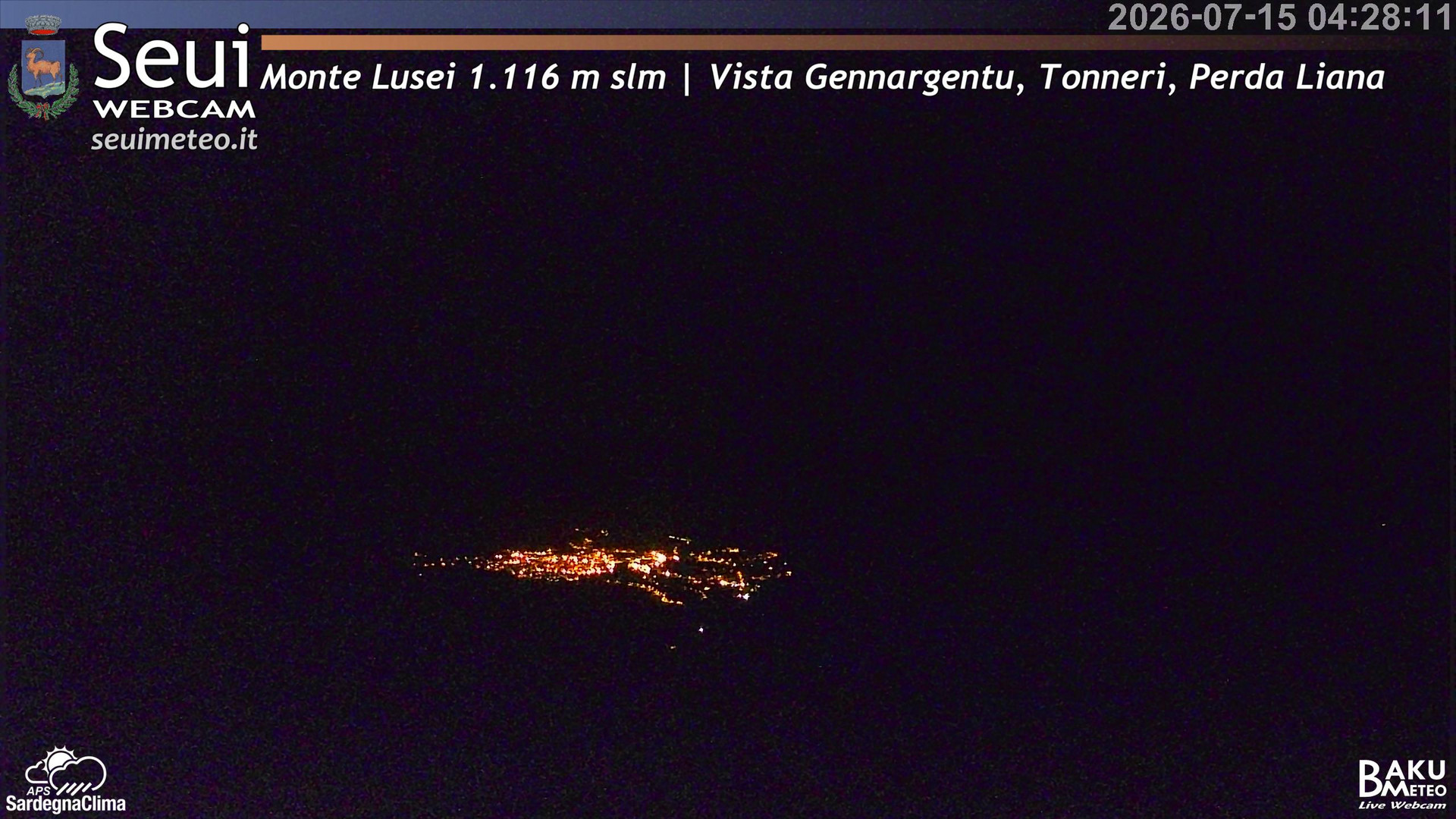 time-lapse frame, Monte Lusei Panoramica webcam