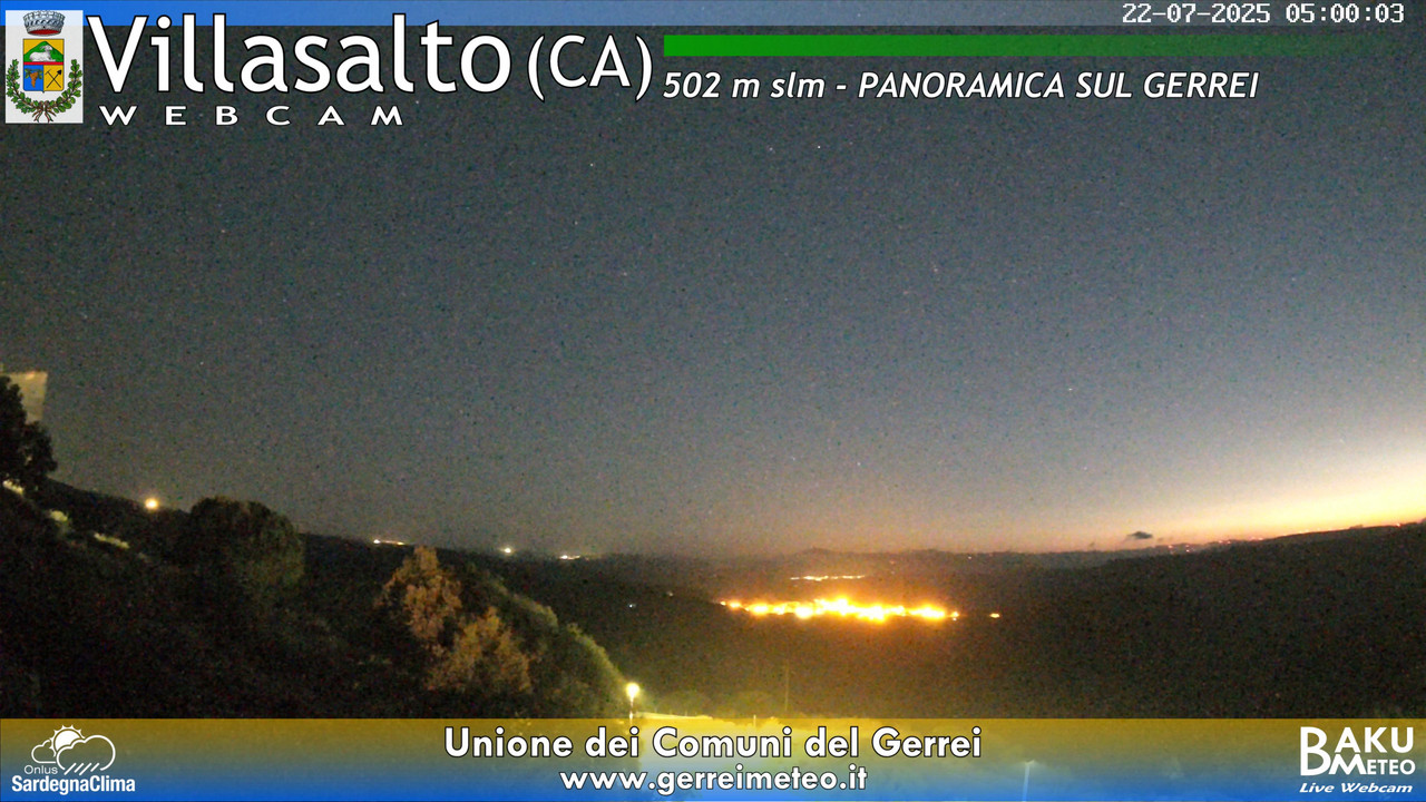 time-lapse frame, Villasalto webcam