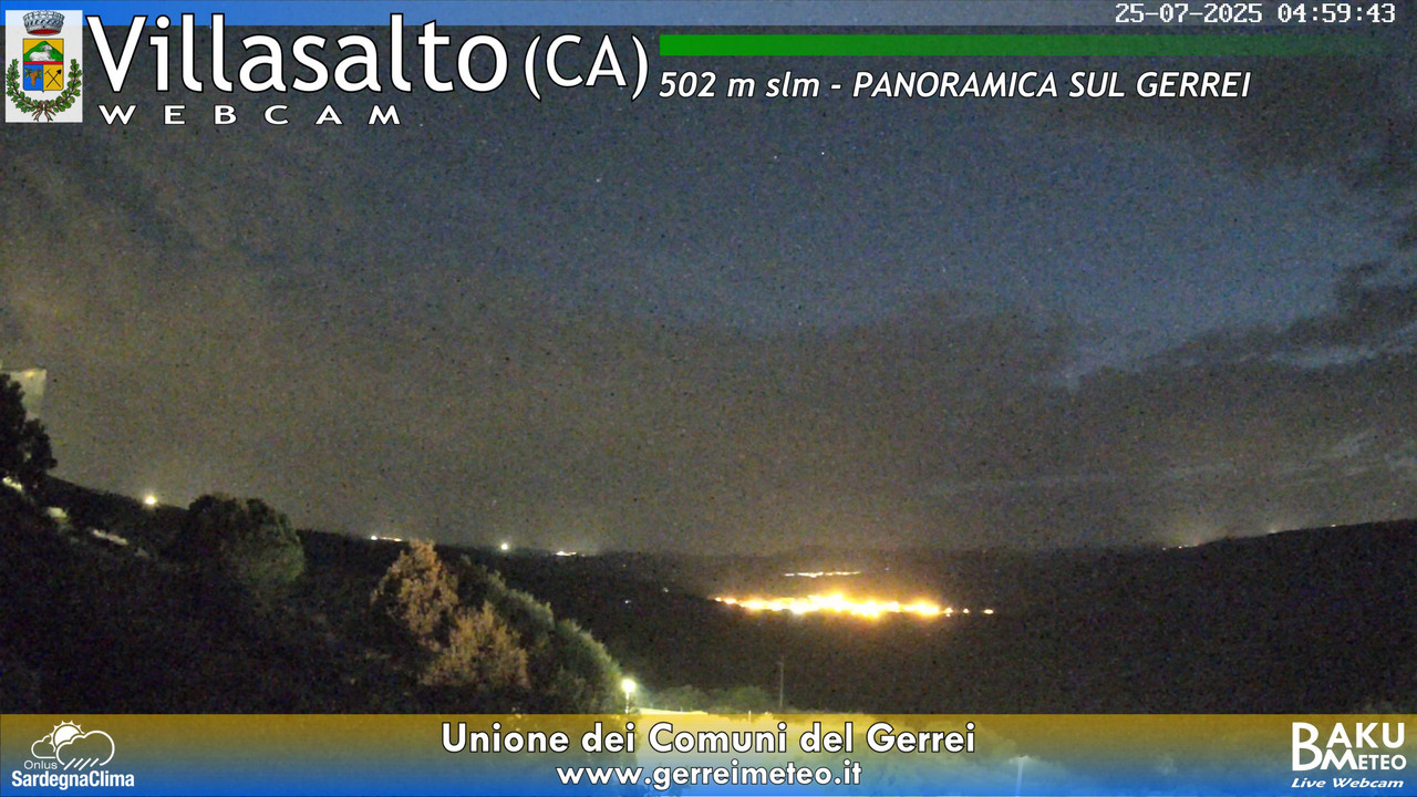 time-lapse frame, Villasalto webcam