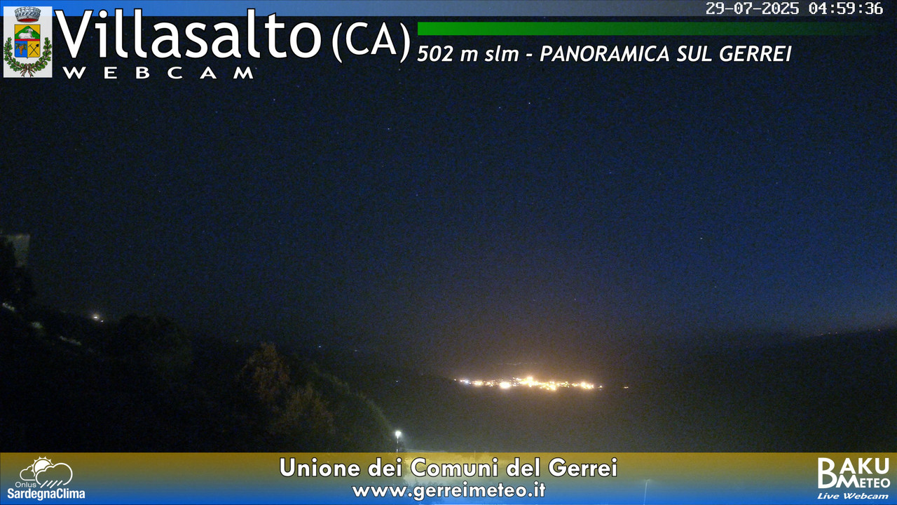 time-lapse frame, Villasalto webcam