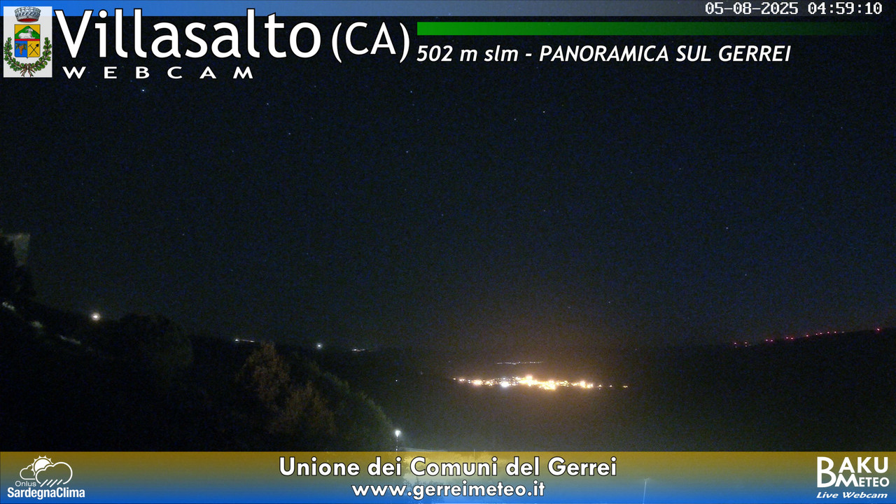 time-lapse frame, Villasalto webcam