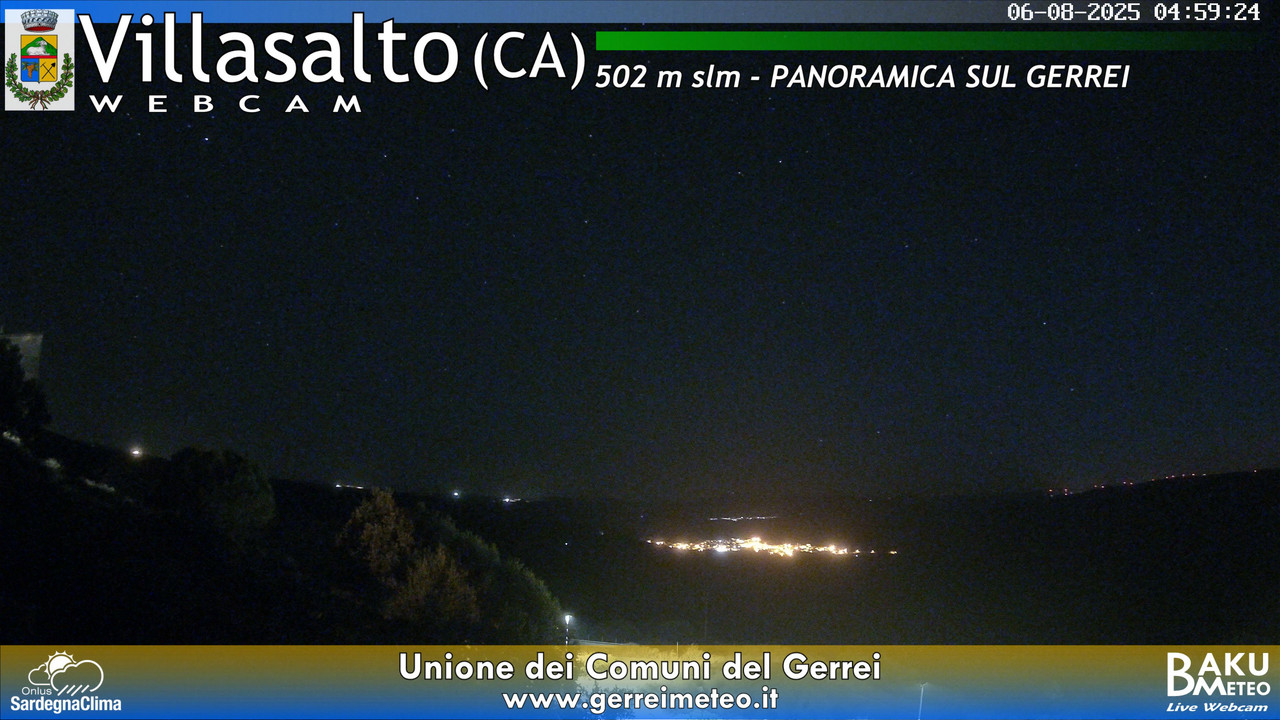 time-lapse frame, Villasalto webcam