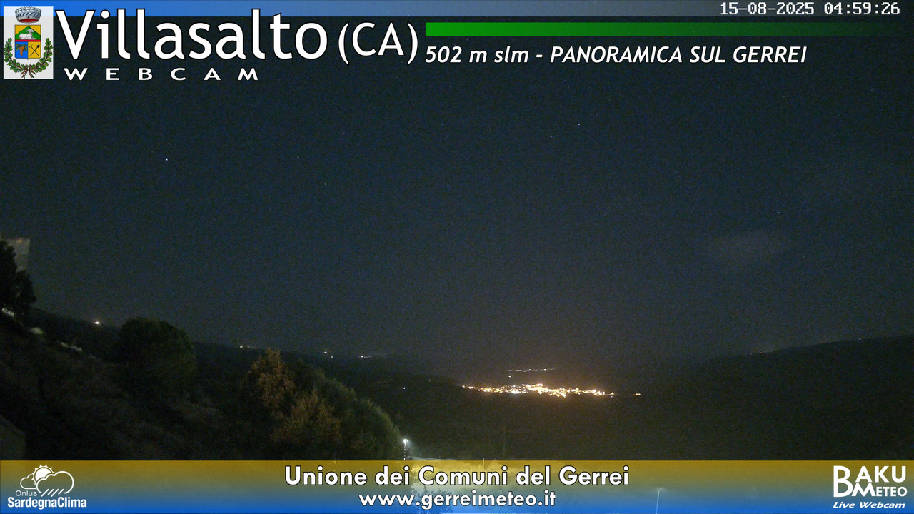 time-lapse frame, Villasalto webcam