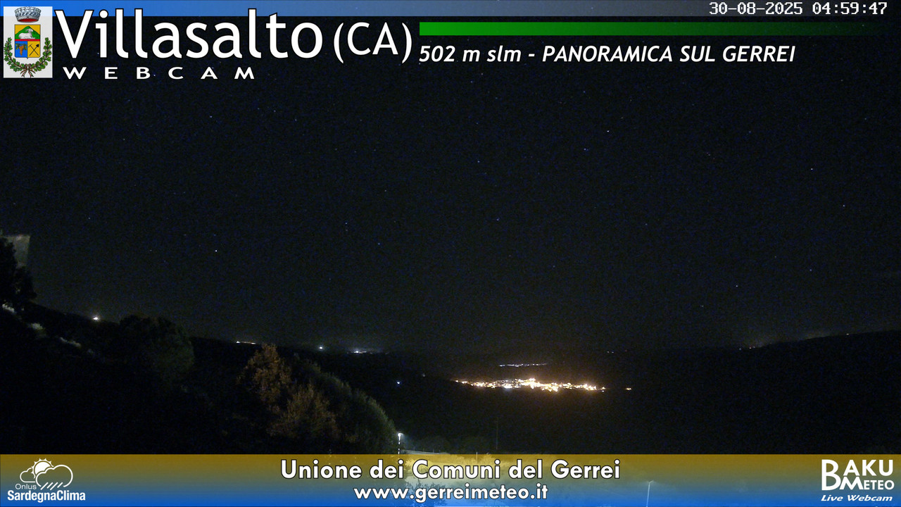 time-lapse frame, Villasalto webcam