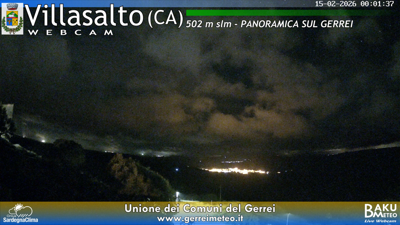 time-lapse frame, Villasalto webcam