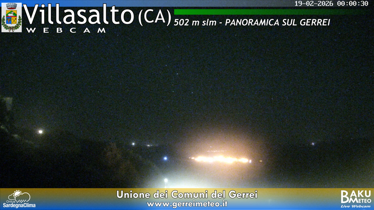 time-lapse frame, Villasalto webcam