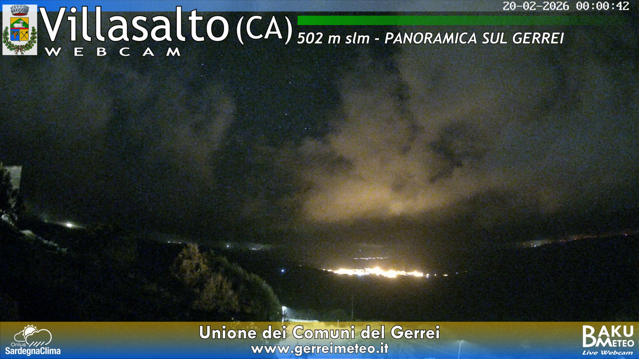 time-lapse frame, Villasalto webcam