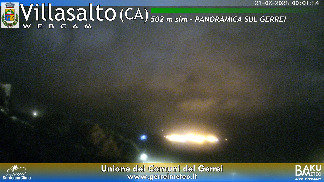 time-lapse frame, Villasalto webcam