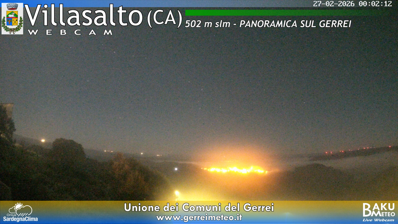 time-lapse frame, Villasalto webcam