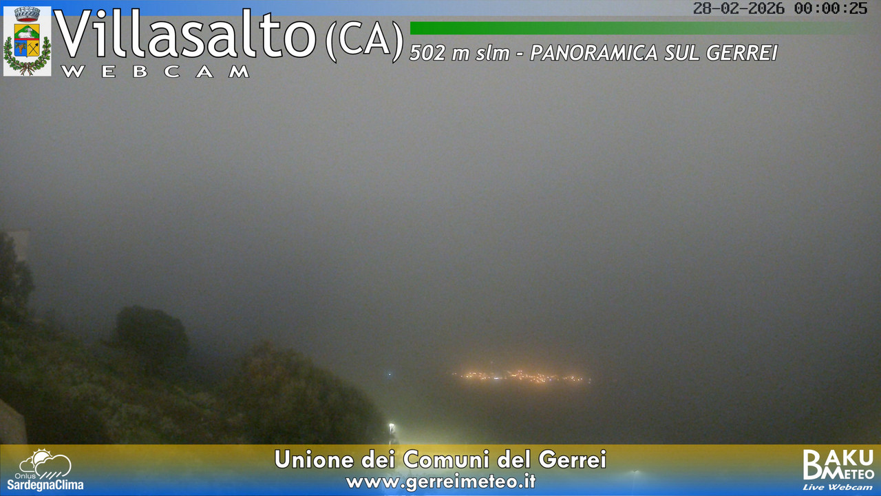 time-lapse frame, Villasalto webcam