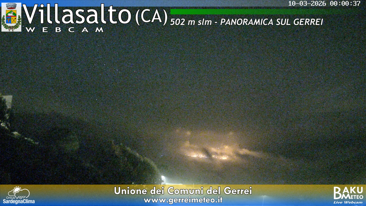 time-lapse frame, Villasalto webcam