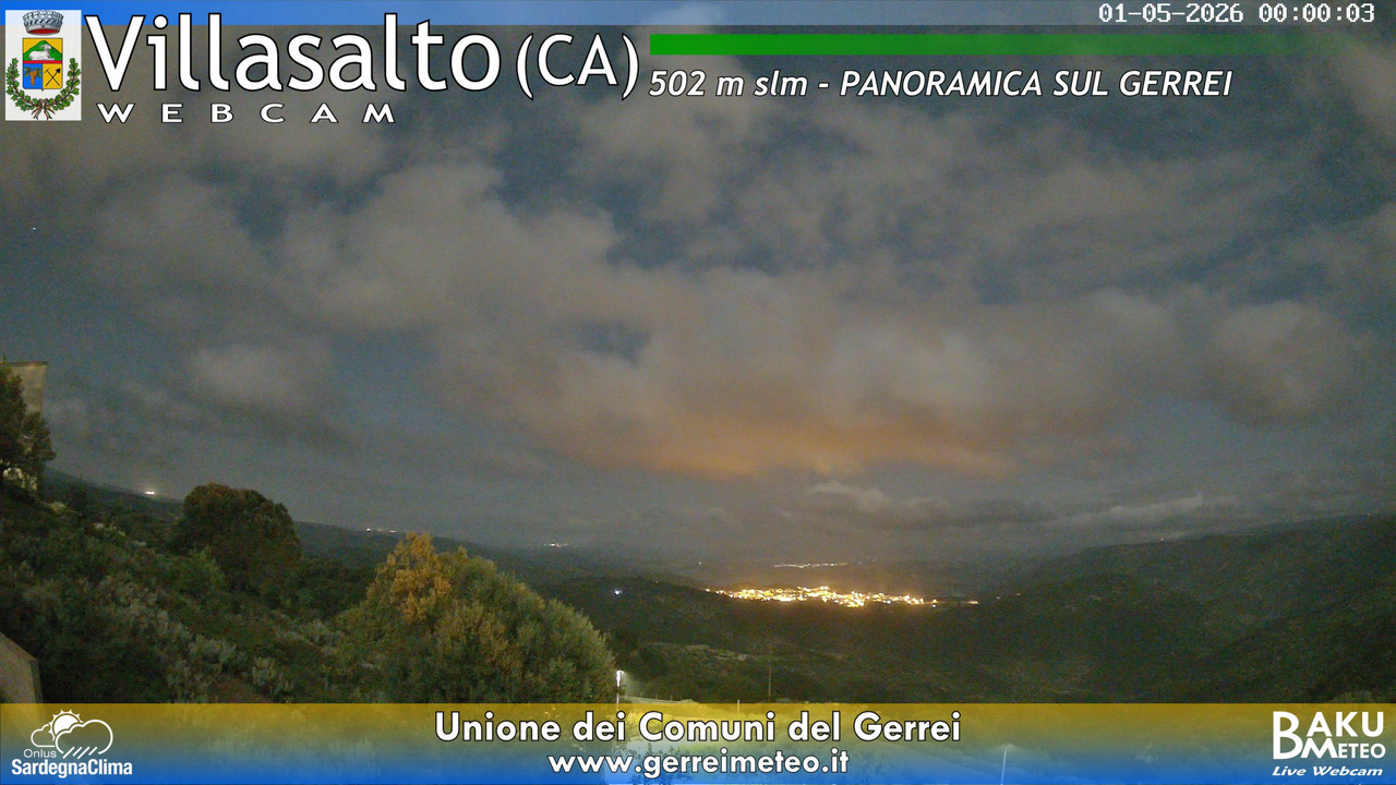 time-lapse frame, Villasalto webcam