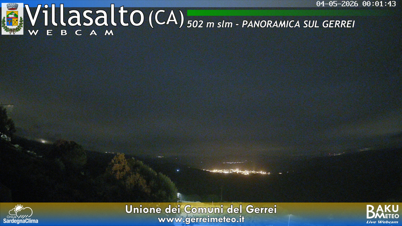 time-lapse frame, Villasalto webcam