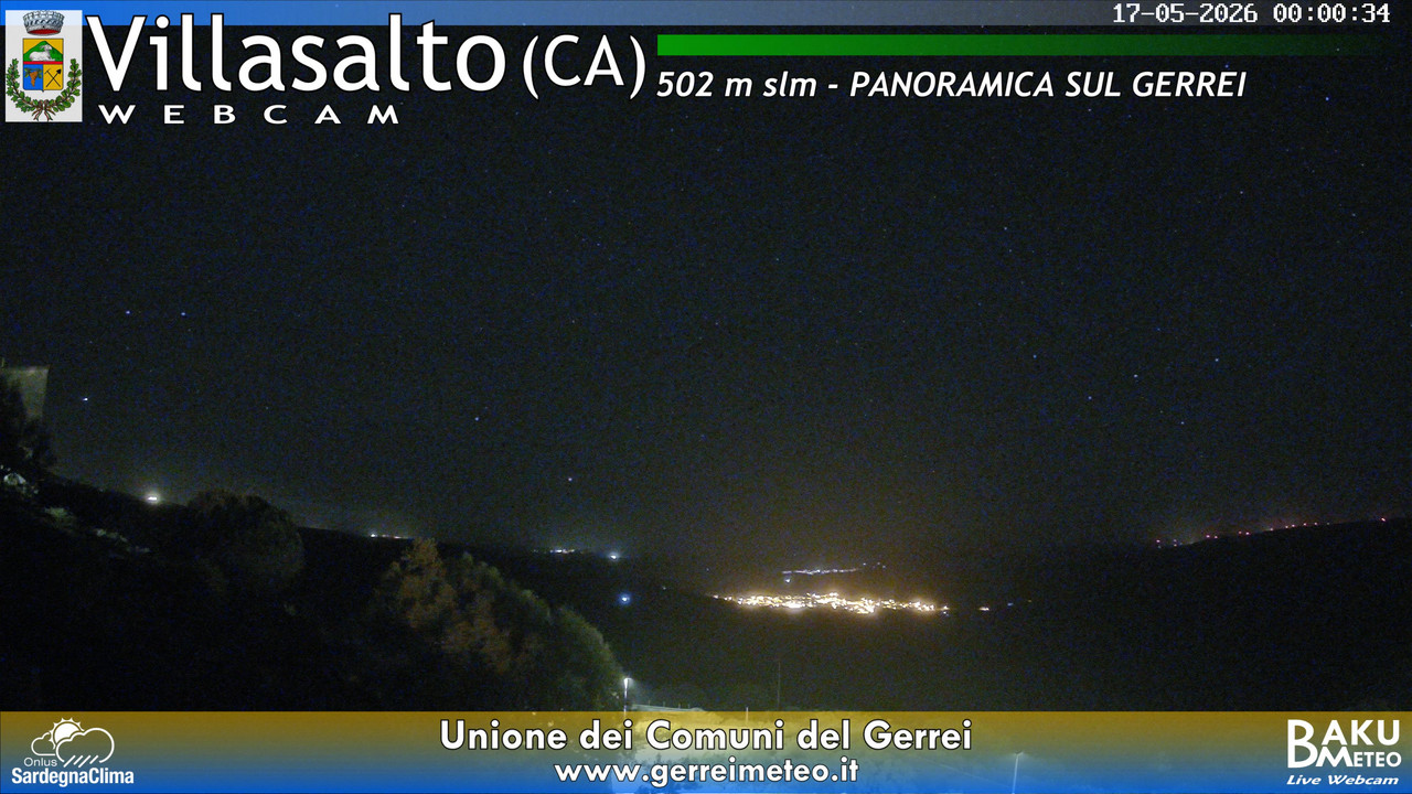 time-lapse frame, Villasalto webcam