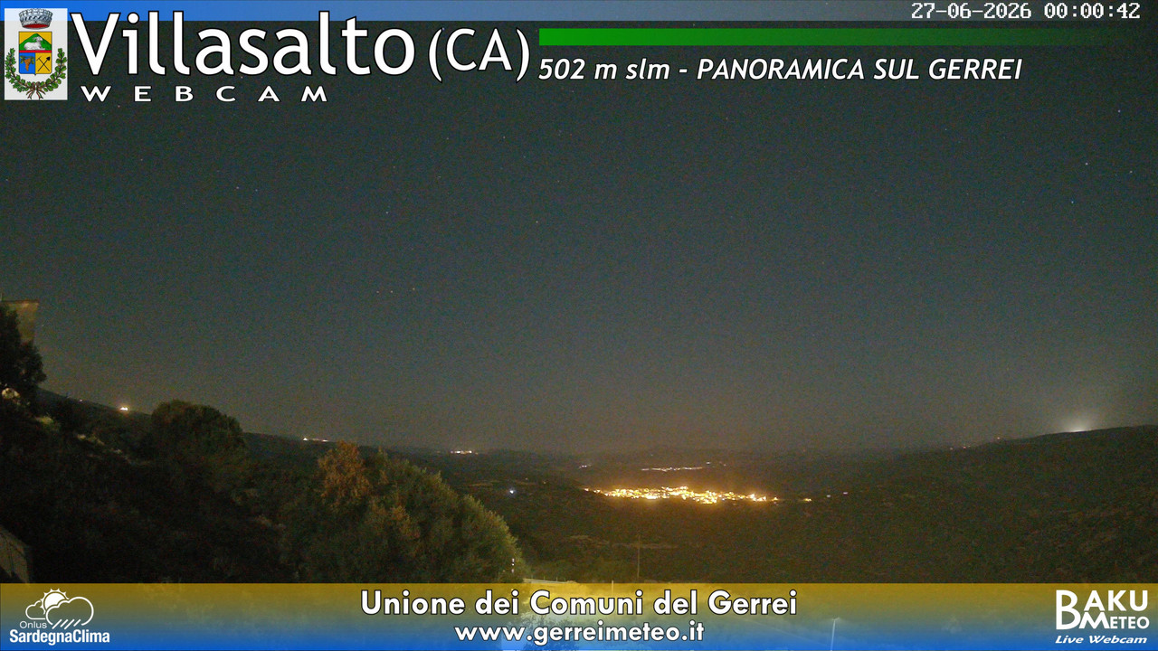 time-lapse frame, Villasalto webcam