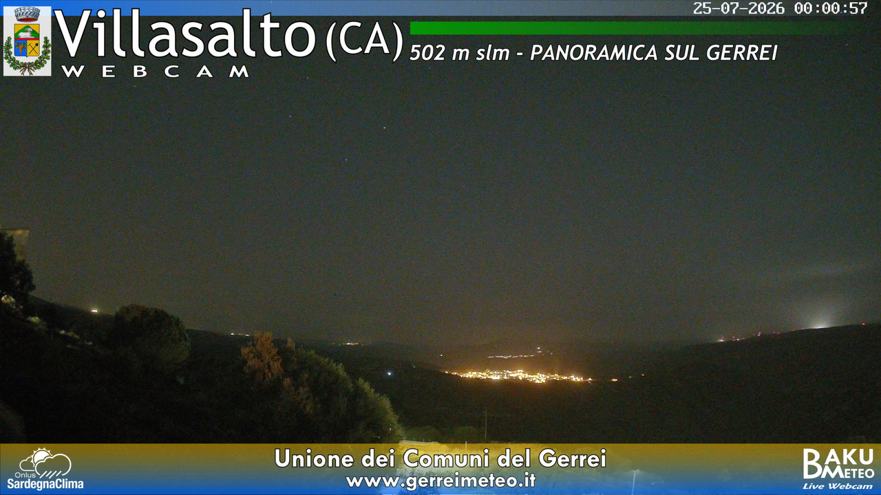 time-lapse frame, Villasalto webcam