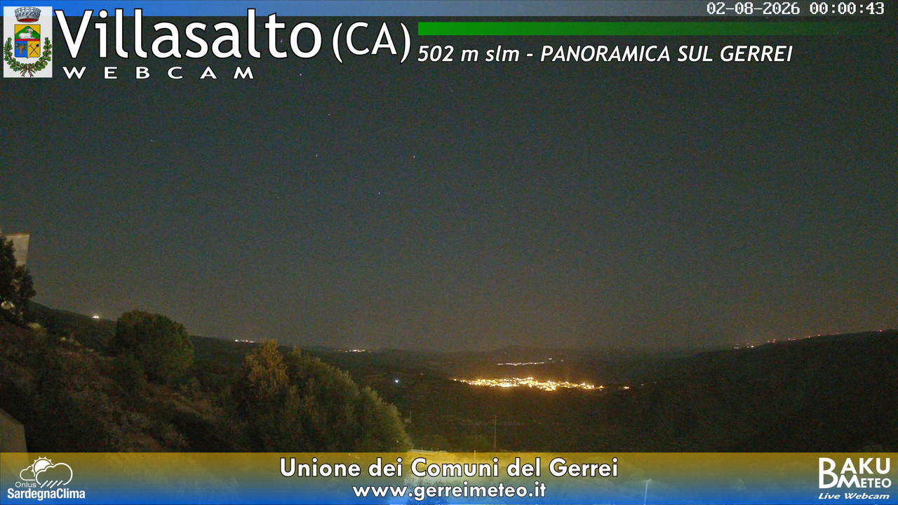 time-lapse frame, Villasalto webcam