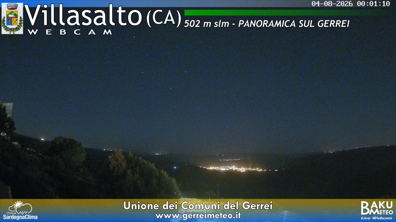 time-lapse frame, Villasalto webcam