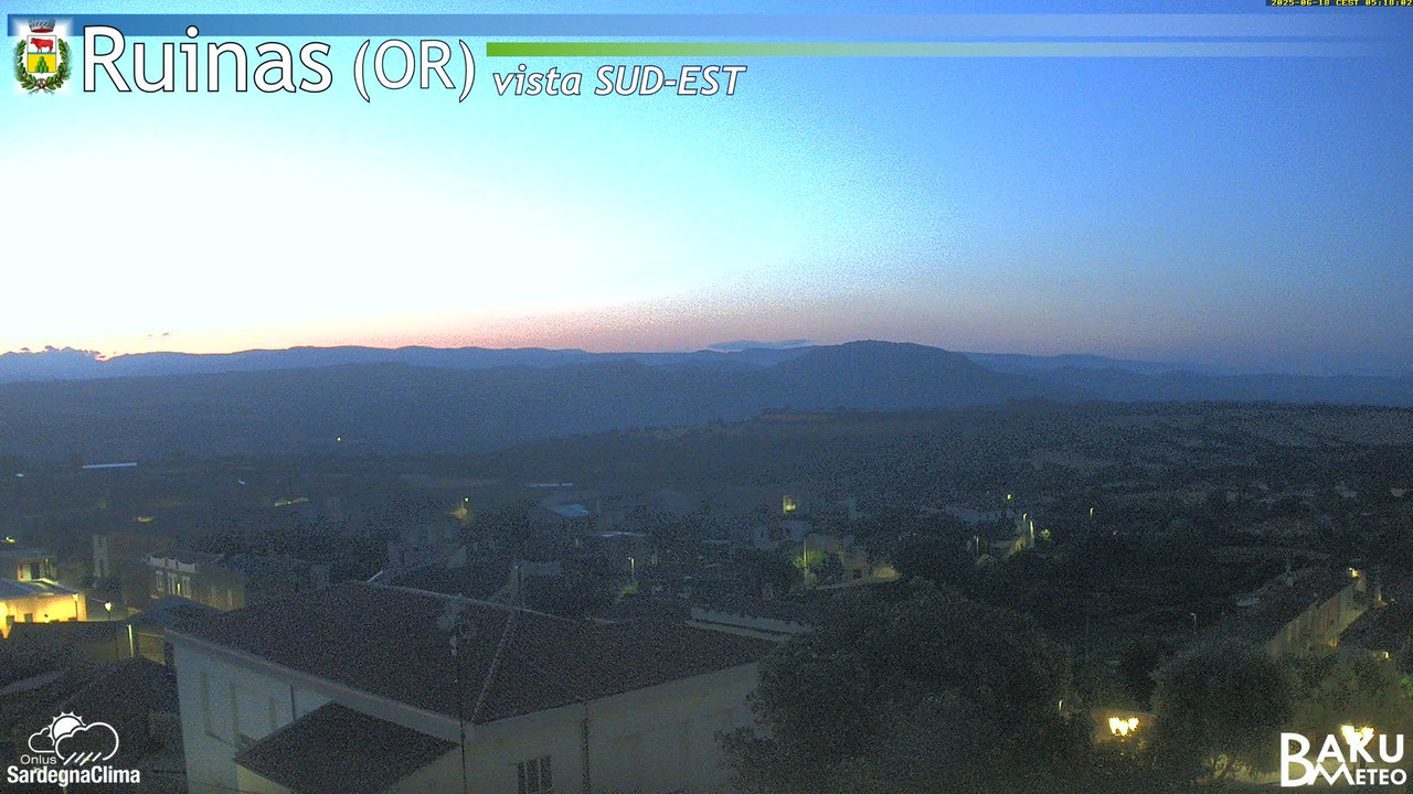 time-lapse frame, Ruinas SE webcam