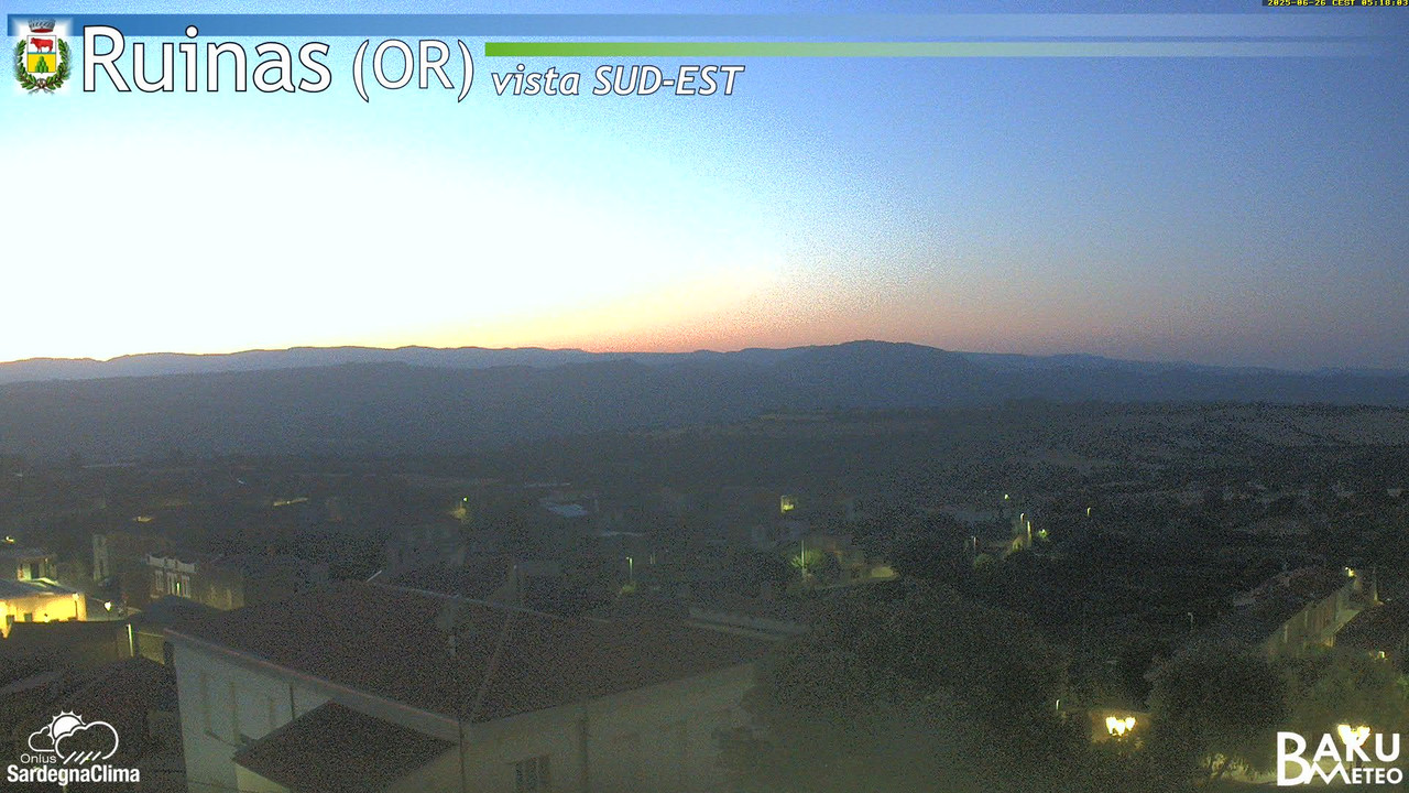 time-lapse frame, Ruinas SE webcam