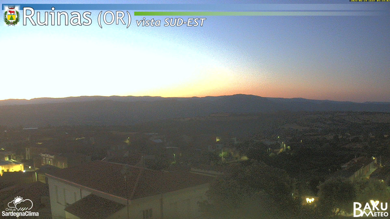 time-lapse frame, Ruinas SE webcam