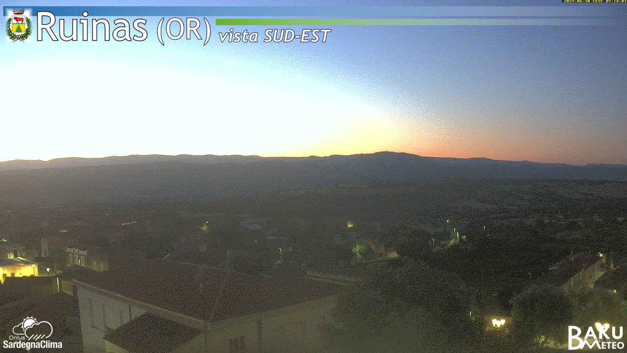 time-lapse frame, Ruinas SE webcam