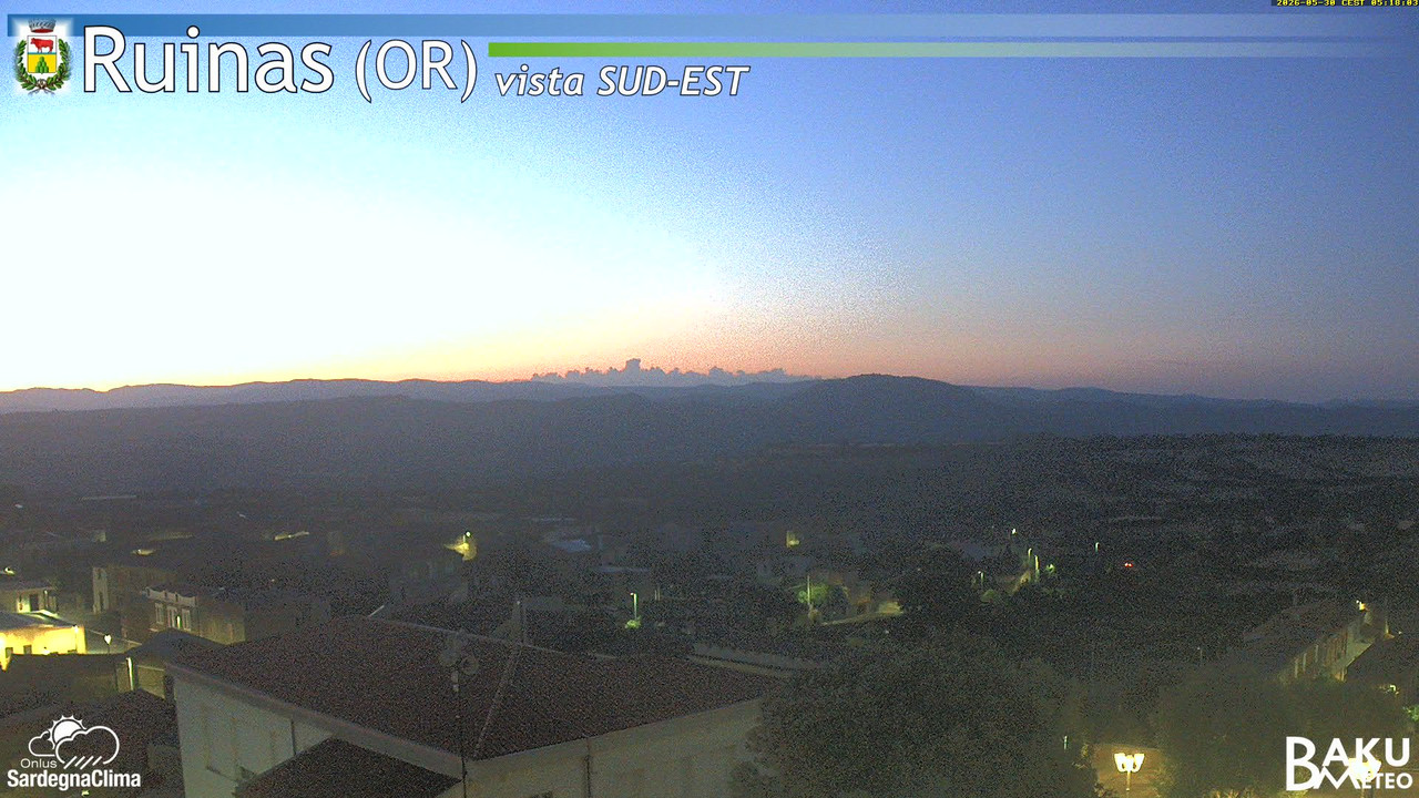 time-lapse frame, Ruinas SE webcam
