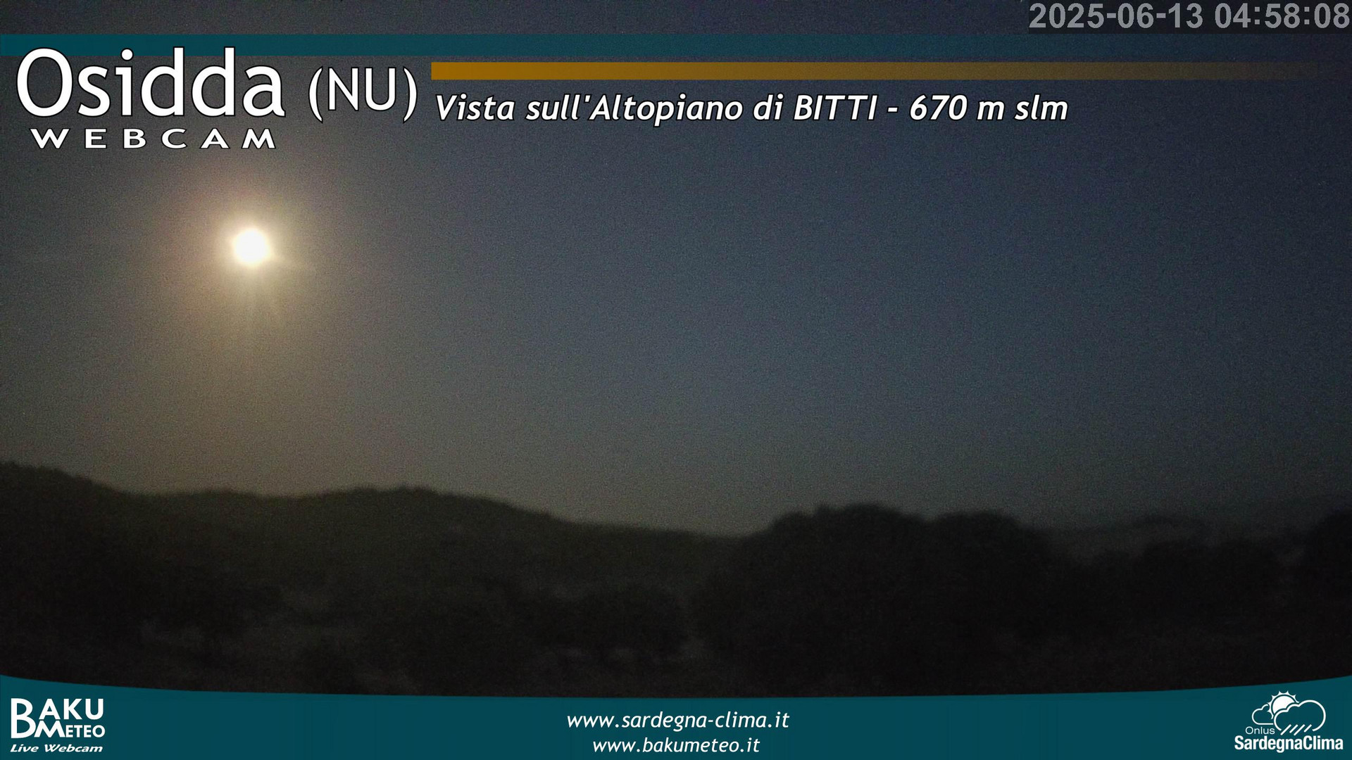 time-lapse frame, Osidda webcam
