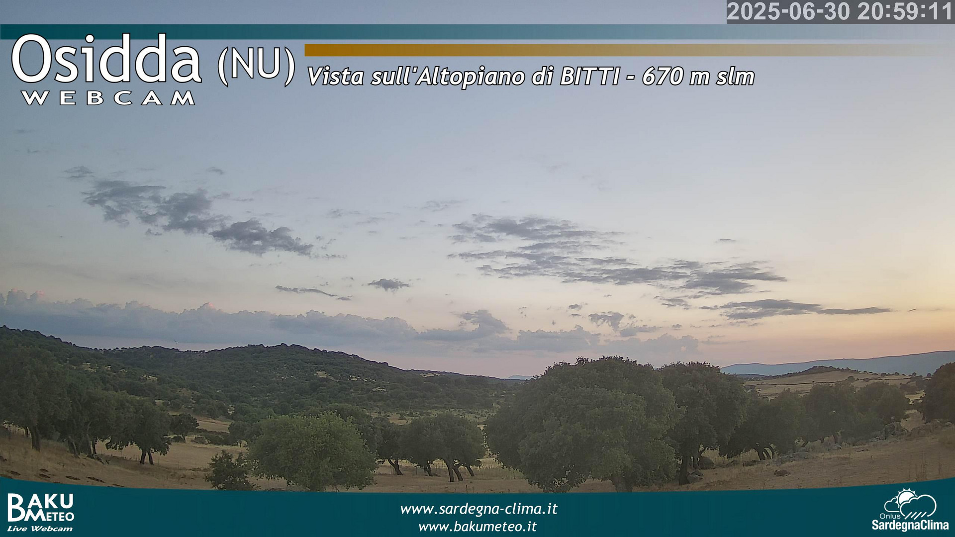 time-lapse frame, Osidda webcam