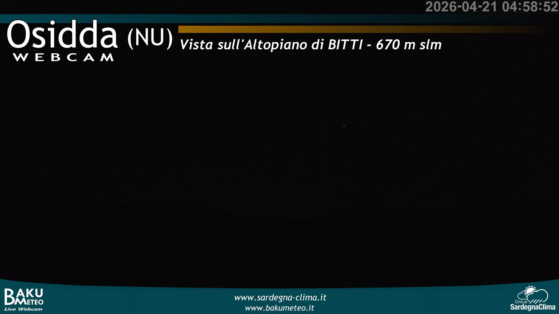 time-lapse frame, Osidda webcam