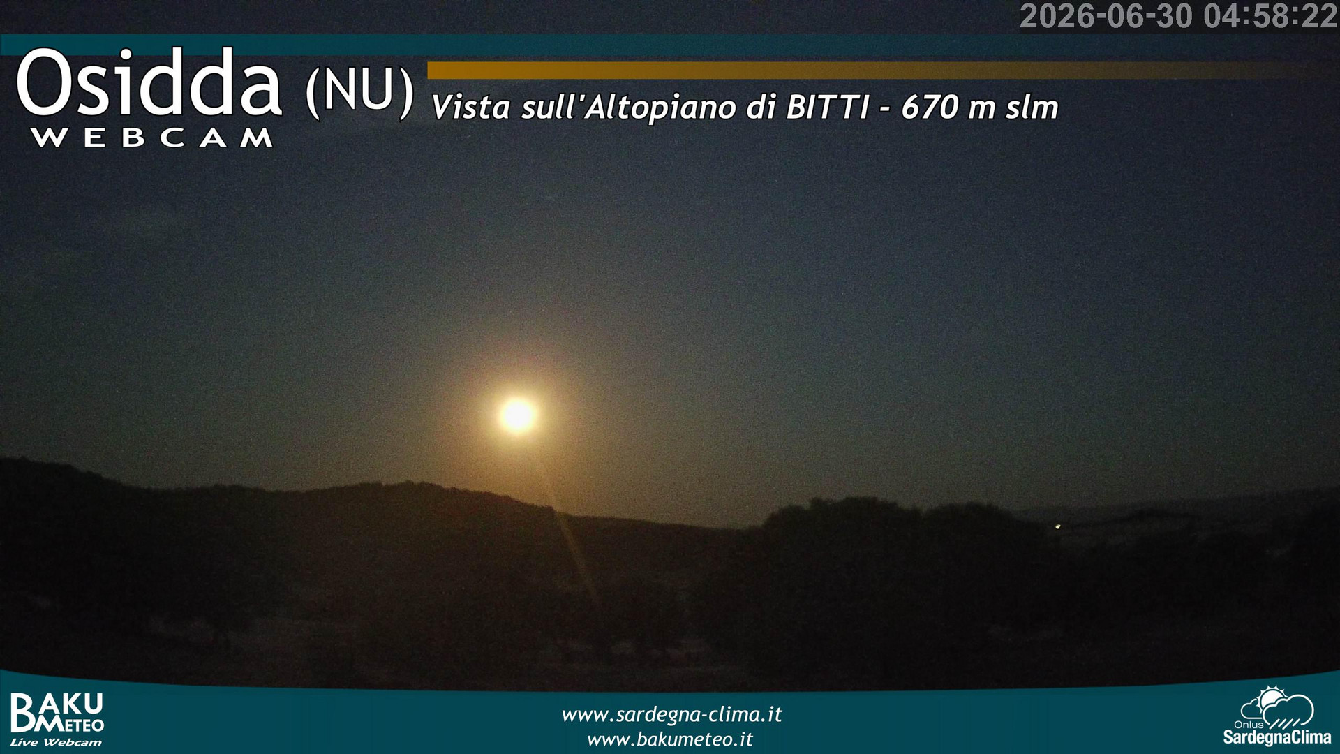 time-lapse frame, Osidda webcam