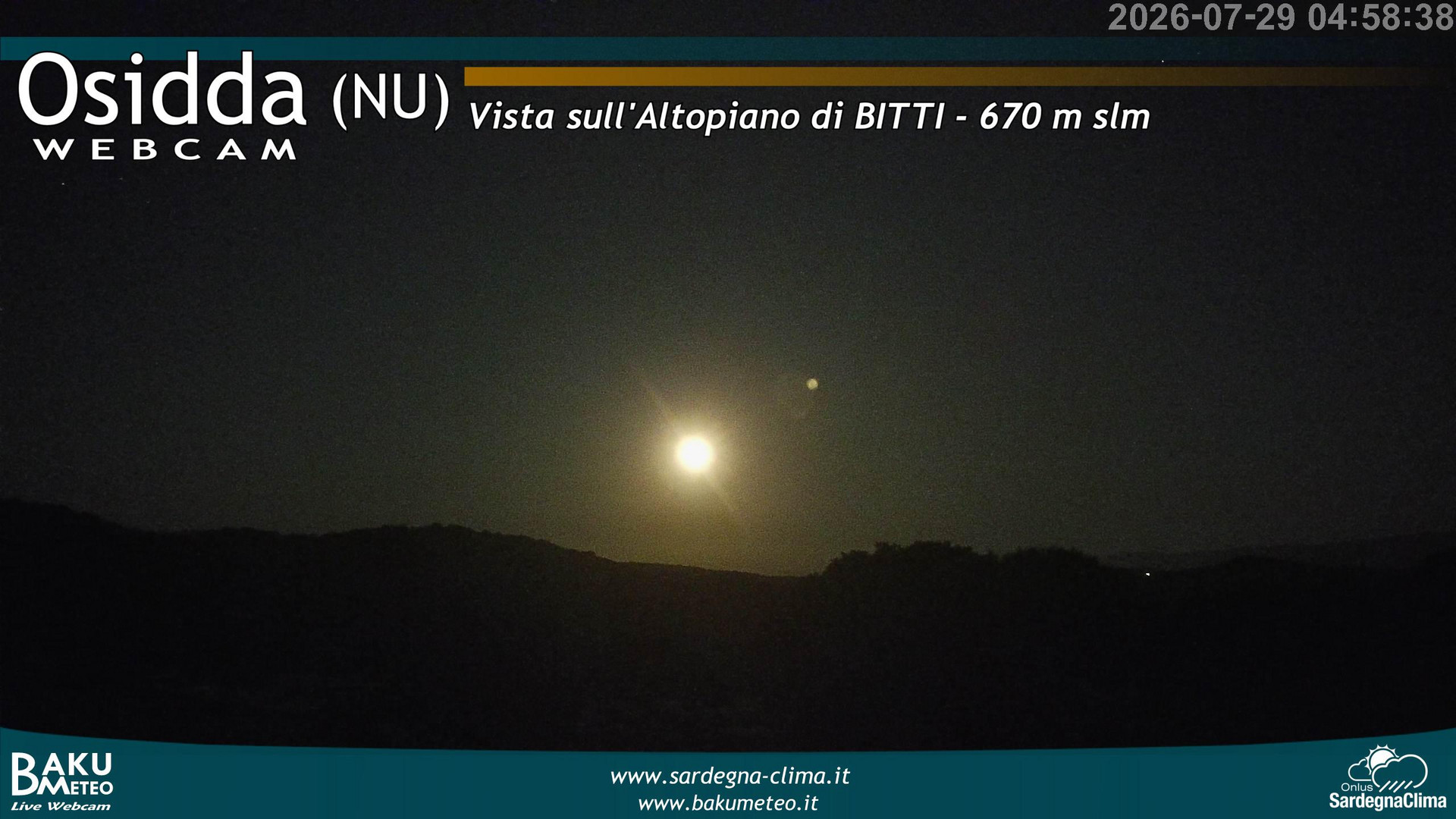 time-lapse frame, Osidda webcam