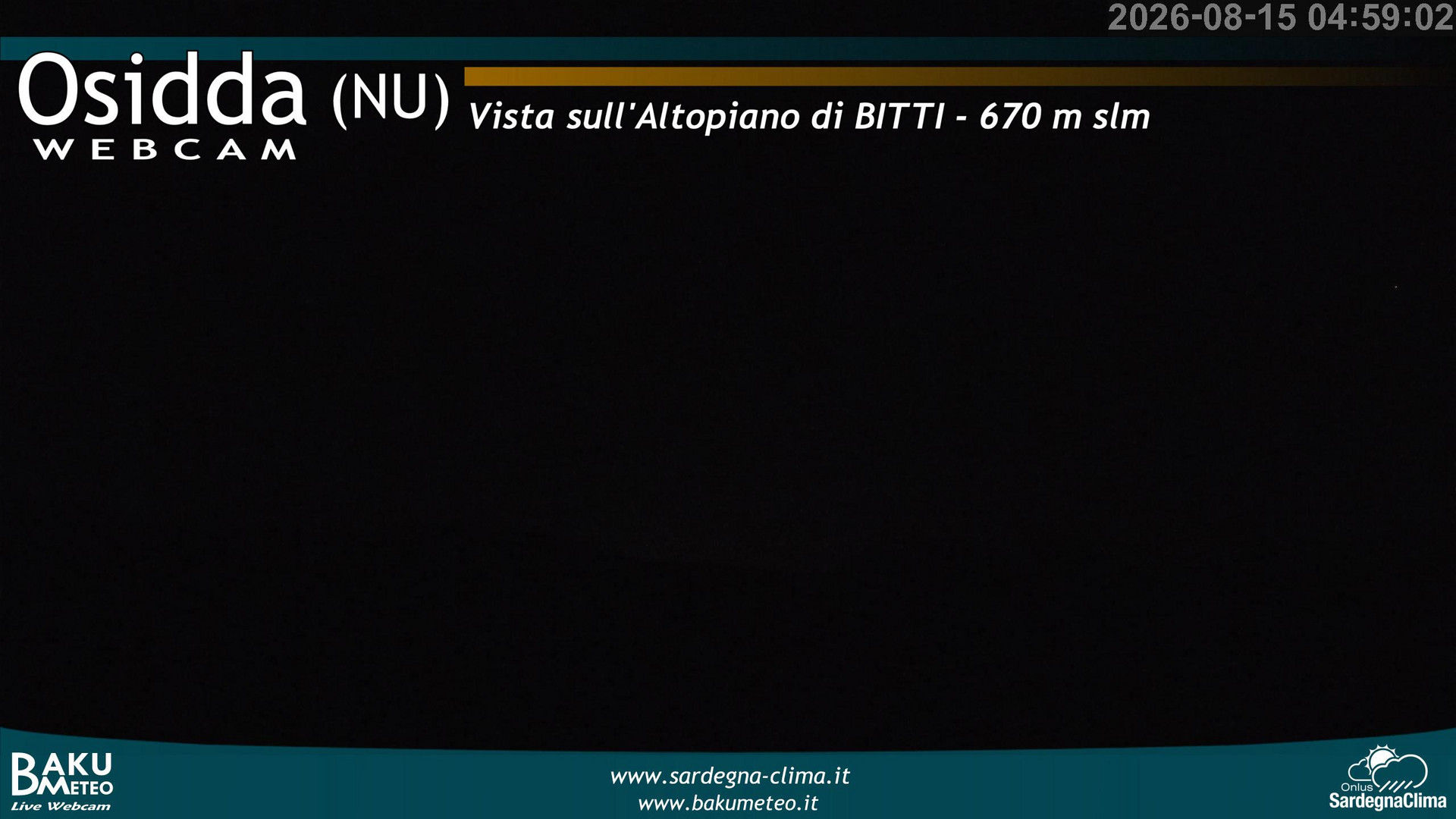 time-lapse frame, Osidda webcam