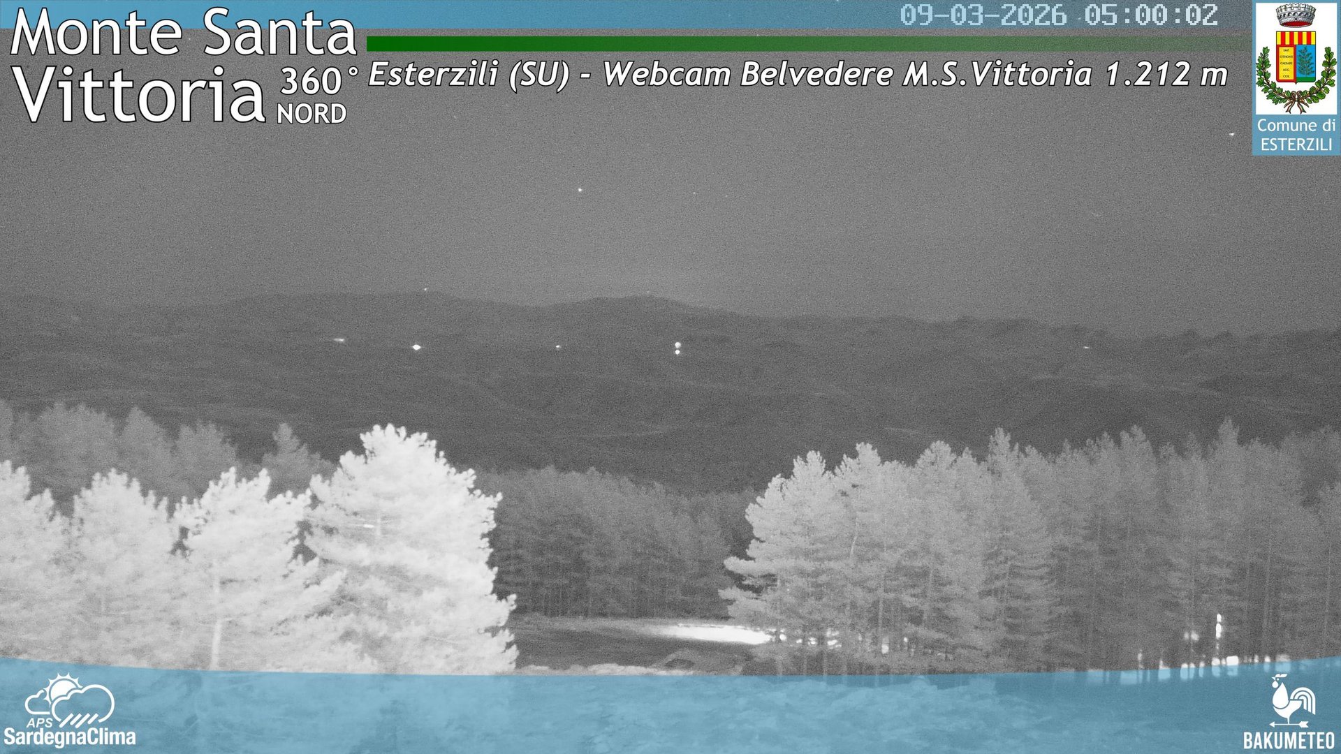 time-lapse frame, Monte Santa Vittoria Nord webcam