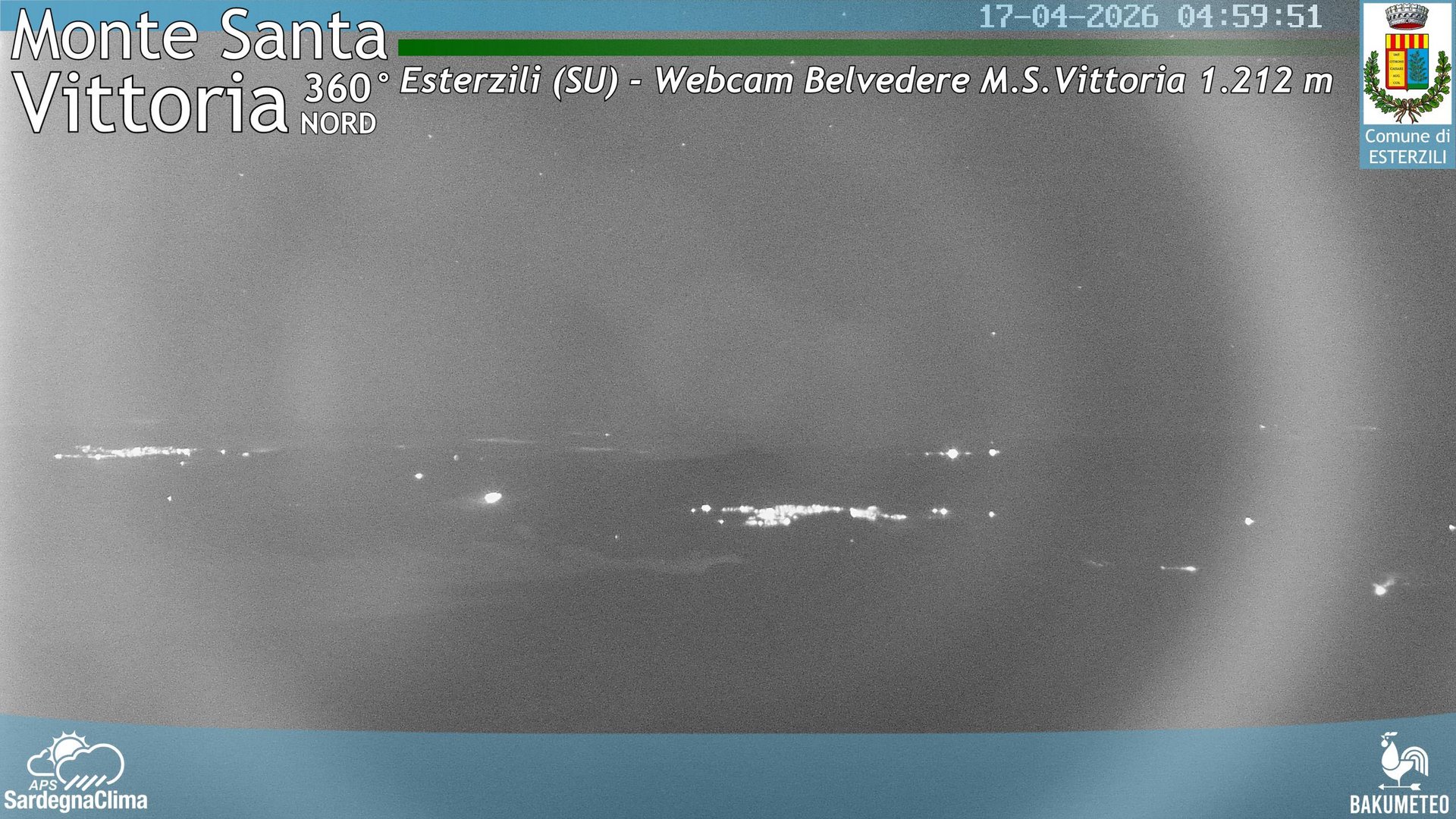 time-lapse frame, Monte Santa Vittoria Nord webcam