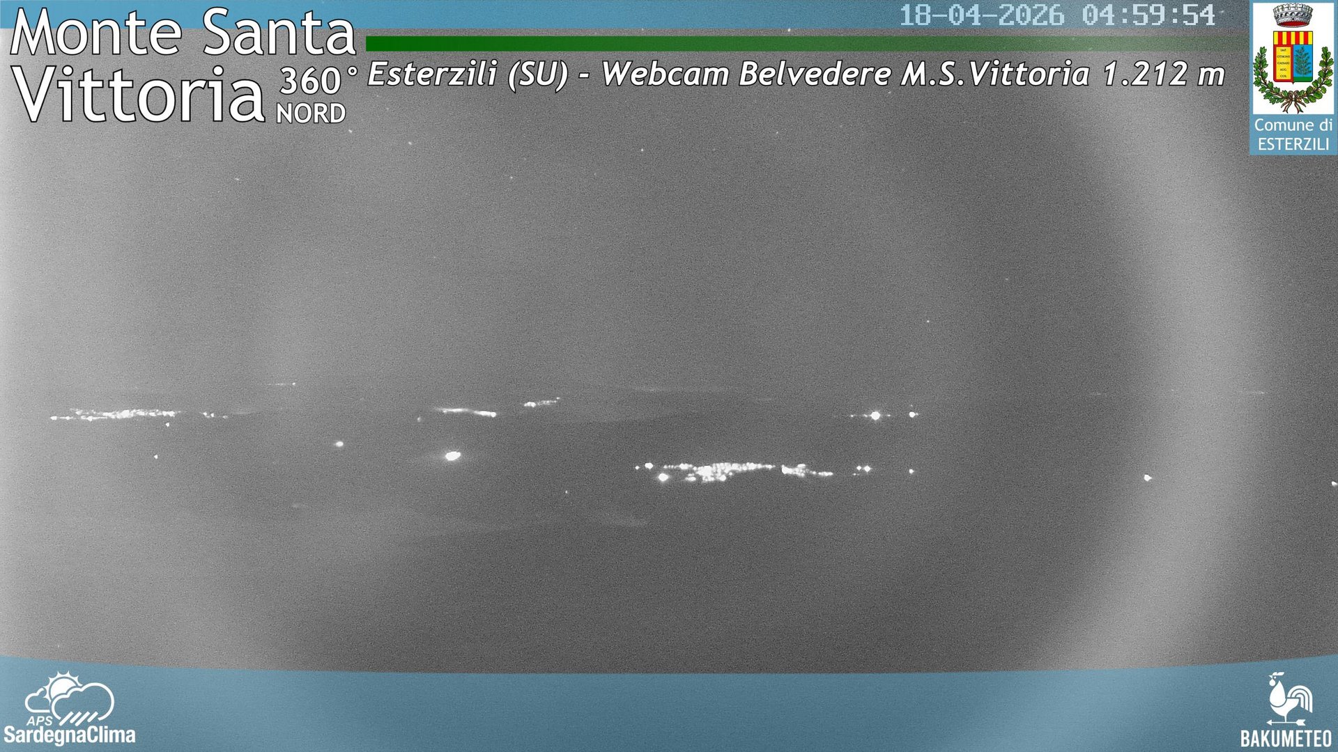 time-lapse frame, Monte Santa Vittoria Nord webcam