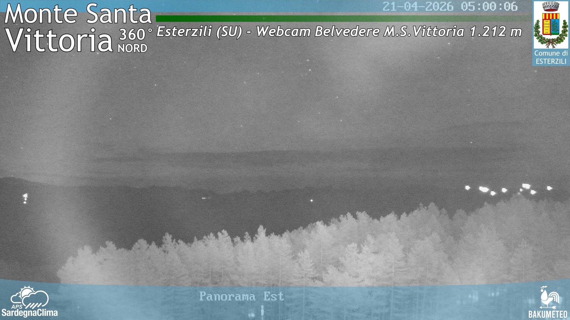 time-lapse frame, Monte Santa Vittoria Nord webcam