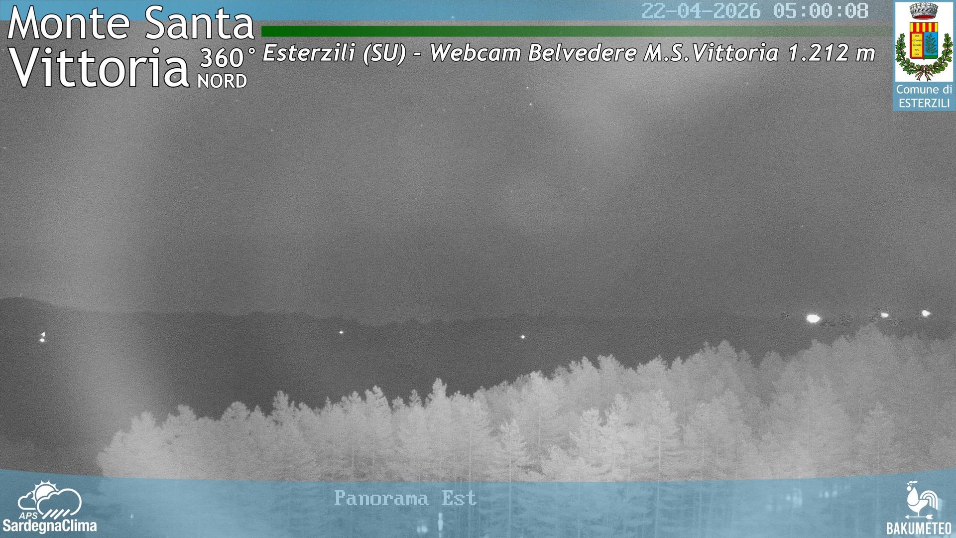 time-lapse frame, Monte Santa Vittoria Nord webcam