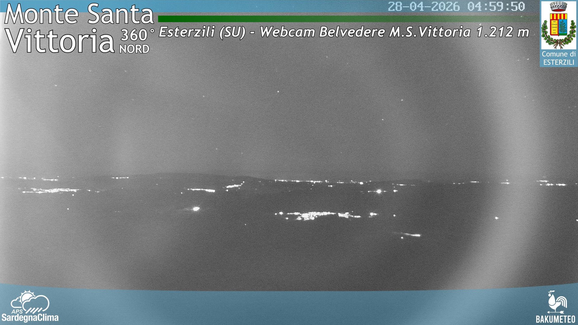 time-lapse frame, Monte Santa Vittoria Nord webcam