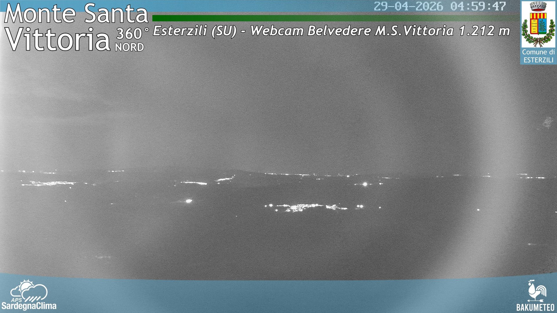 time-lapse frame, Monte Santa Vittoria Nord webcam