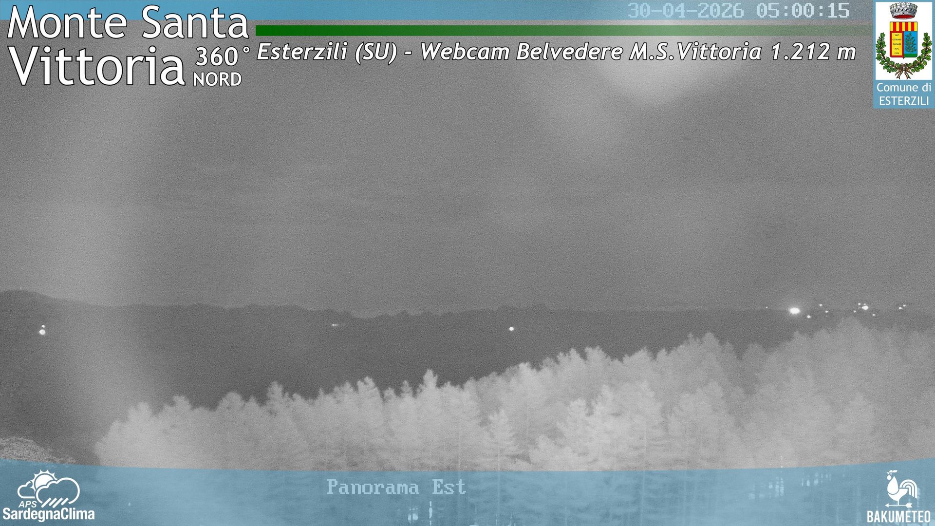 time-lapse frame, Monte Santa Vittoria Nord webcam