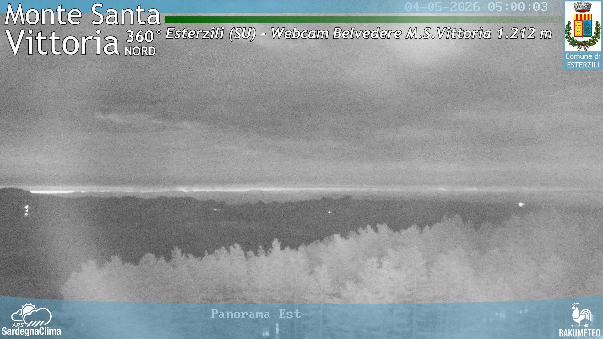 time-lapse frame, Monte Santa Vittoria Nord webcam
