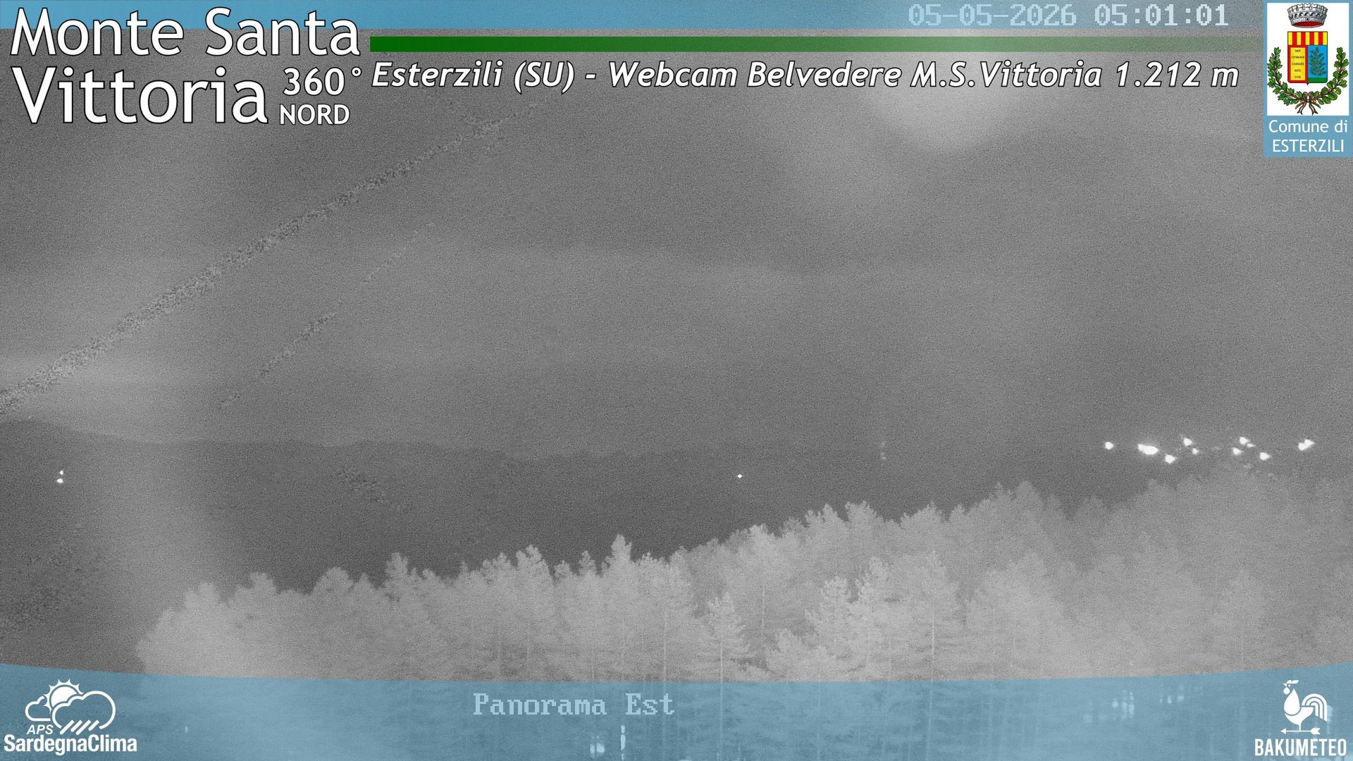 time-lapse frame, Monte Santa Vittoria Nord webcam